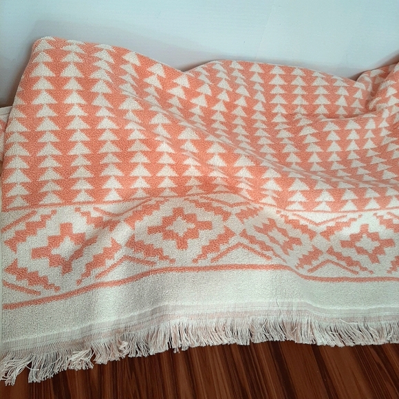 *Pendleton Woolen Mills Sundown Cotton 1 Bath Towel Dusty Pink - Picture 5 of 13